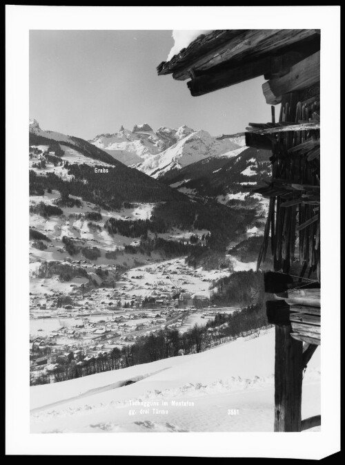 Tschagguns im Montafon gg. drei Türme : Grabs