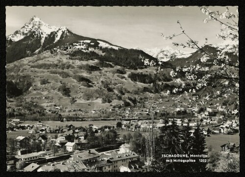 Tschagguns, Montafon mit Mittagspitze