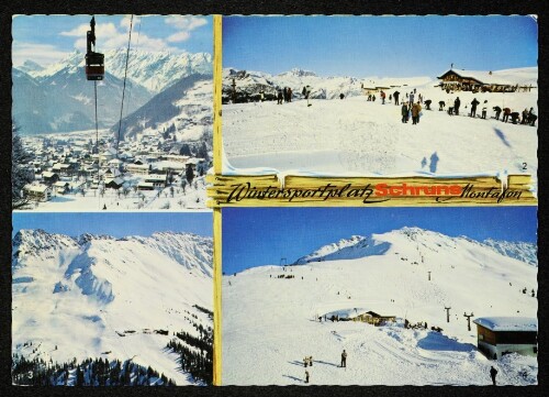 Wintersportplatz Schruns Montafon : [Wintersportplatz Schruns - Montafon 1 Schruns mit Hochjochbahn 2 Alpengasthaus Kapell, 1900 m 3 Skiparadies Kapellalpe, 1900 m 4 Berghüsle und Sennigratlift, 1900 - 2300 m ...]