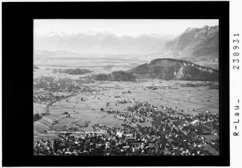Hohenems gegen Schweizer Berge : [Altach und Götzis gegen Balfrieser Berge - Churfirsten und Hohen Kasten]
