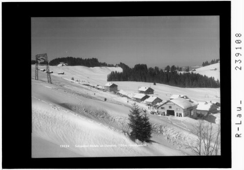 Schigebiet Bödele ob Dornbirn 1150 m / Hochälpelelift