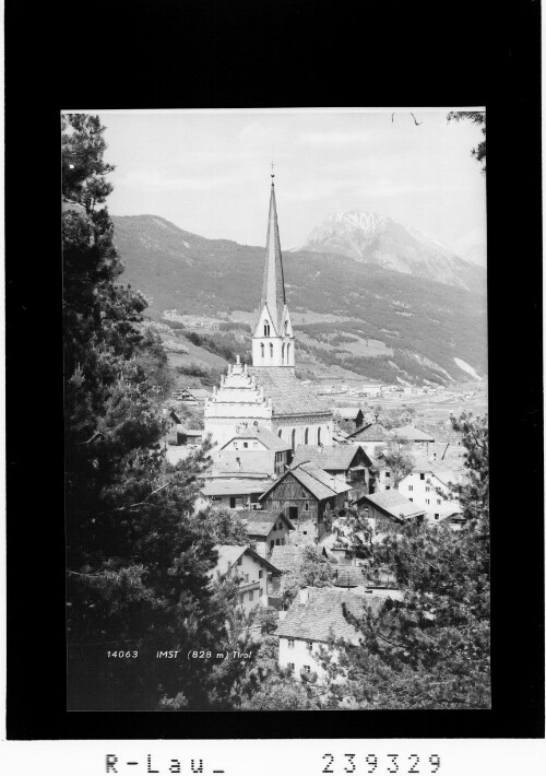Imst (828 m) Tirol : [Imst mit Blick zum Wannig]