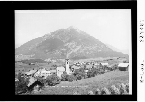 Wald 920 m mit Tschirgant 2372 m im Pitztal / Tirol : [Wald bei Arzl im Pitztal gegen den Tschirgant]