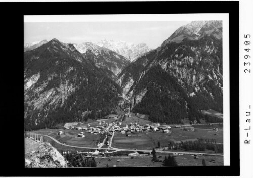 Schnann am Arlberg / Tirol : [Schnann bei Pettneu gegen die Vorderseespitze]