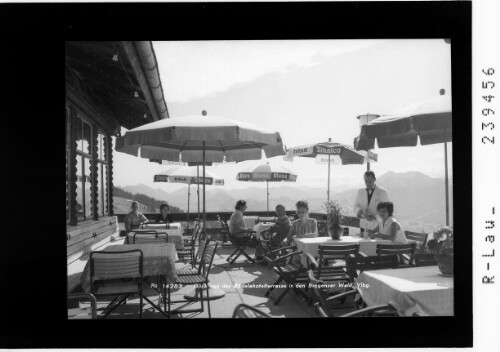 Blick von der Bödelehotelterrasse in den Bregenzer Wald / Vorarlberg