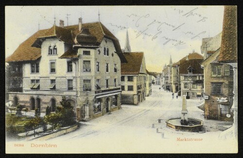 Dornbirn : Marktstrasse [Correspondenz-Karte]