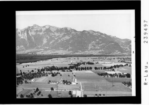 Brederis mit Schweizerberge / Vorarlberg : [Blick auf Brederis gegen den Hohen Kasten]