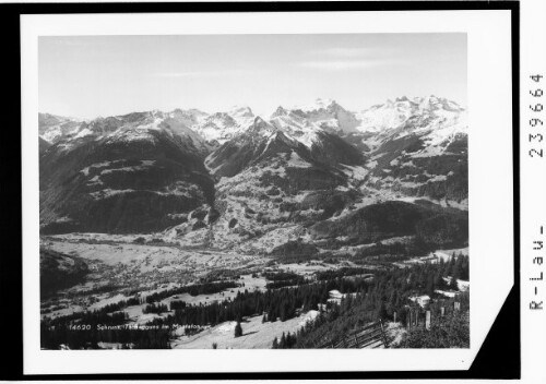 Schruns - Tschagguns im Montafon : [Blick von Bartholomäberg auf Schruns und Tschagguns gegen den Rhaetikon]