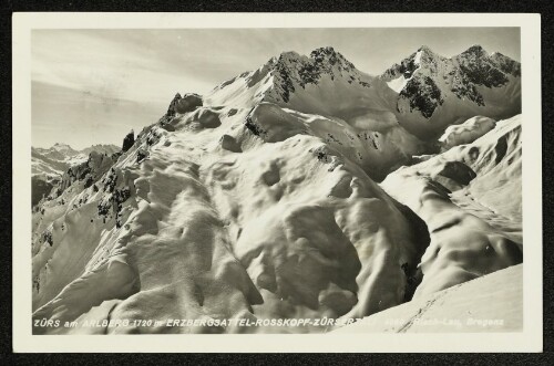 Zürs am Arlberg 1720 m Erzbergsattel-Rosskopf-Zürsertäli