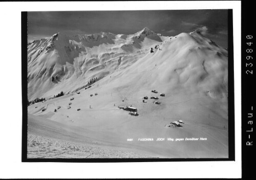 Faschina Joch Vorarlberg gegen Damülser Horn