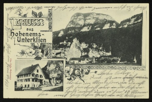 Gruss aus Hohenems-Unterklien : Gasthaus zum Steinbock