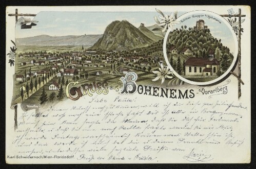 Gruss aus Hohenems-Vorarlberg, Schloss Glopper b/Hohenems