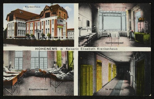 Hohenems, Kaiserin Elisabeth Krankenhaus : Krankenhaus : Operationssaal : Krankenzimmer : In den Gängen