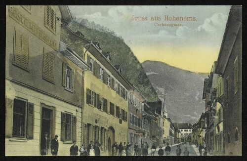 Gruss aus Hohenems - Christengasse