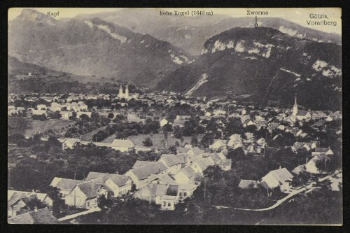 Götzis, Vorarlberg : Kapf, hohe Kugel (1643 m), Zworms