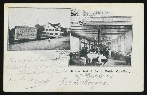 Gruß vom Gasthof Kreutz, Götzis, Vorarlberg