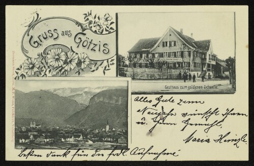 Gruss aus Götzis : Gasthaus zum goldenen Schaefle