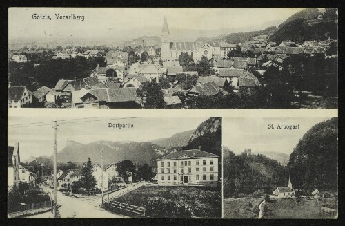 Götzis, Vorarlberg : Dorfpartie : St. Arbogast