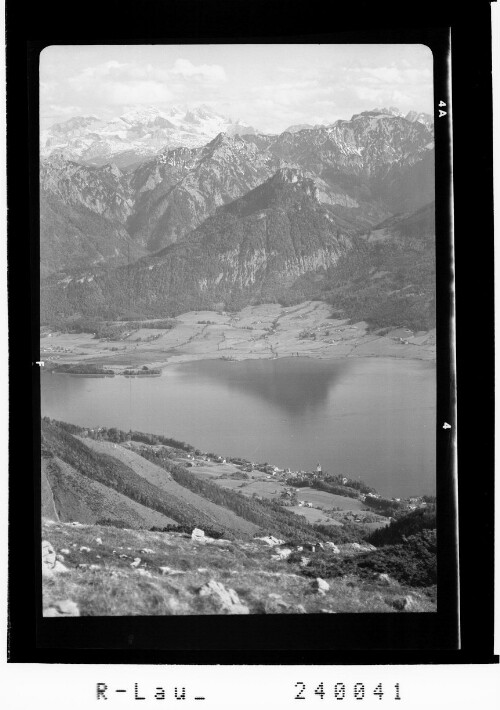 [St. Wolfgang am Wolfgangsee mit Blick zum Dachstein]