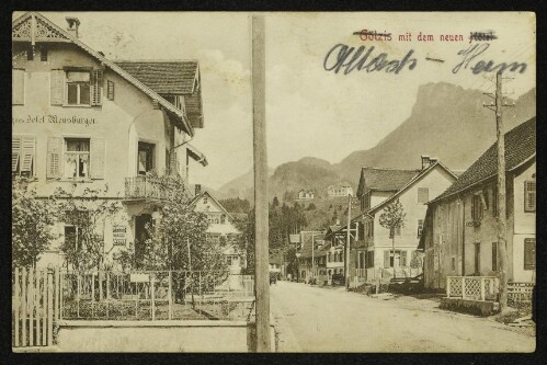 Götzis mit dem neuen Hôtel