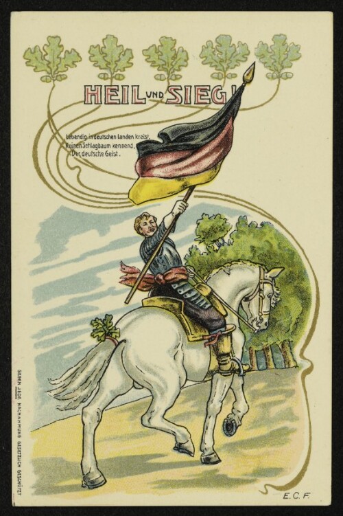 Heil und Sieg! : Lebendig in deutschen Landen kreist, Keinen Schlagbaum kennend, Der deutsche Geist