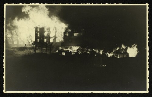 Alpenhotel Bödele in Vollbrand