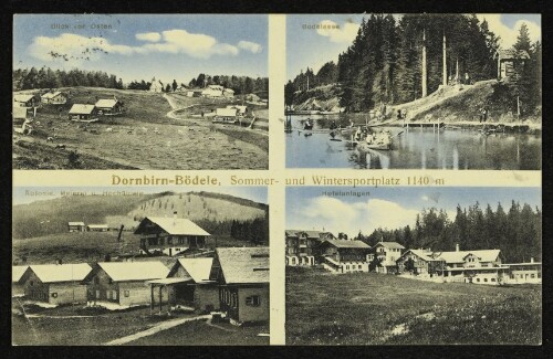 Dornbirn-Bödele, Sommer- und Wintersprotplatz 1140 m