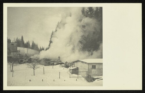 Alpenhotel Bödele in Vollbrand