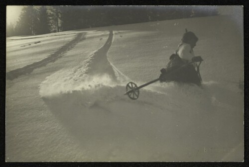 Tiefschneefahren am Bödele : [Bödele, Unterlose]