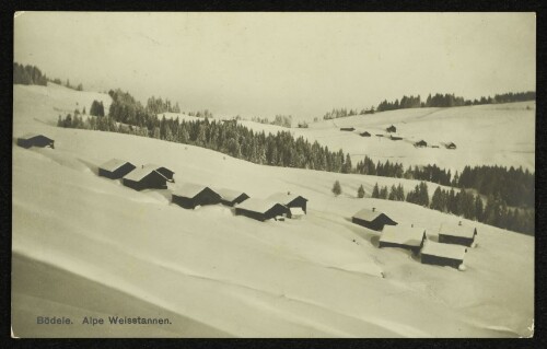 Bödele. Alpe Weisstanne : [Alpenhotel Bödele : Telephon No. 1 : Wintersportplatz Bödele 1140 bis 1467 m ü. M. bei Dornbirn]