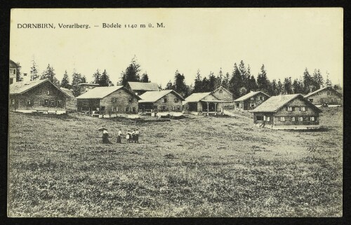 Dornbirn, Vorarlberg. - Bödele 1140 m ü. M.