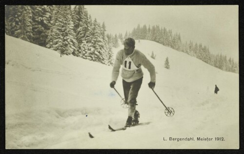 L. Bergendahl. Meister 1912 : [Alpenhotel Bödele : Telephon No. 1 : Wintersportplatz Bödele 1140 bis 1467 m ü. M. bei Dornbirn]