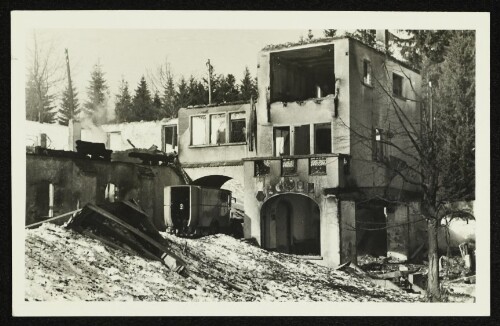 Alpenhotel Bödele nach Brand