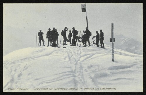 Bödele-Hochälpele - Übungsgebiet der Vorarlberger Skiläufer bei Dornbirn und Schwarzenberg
