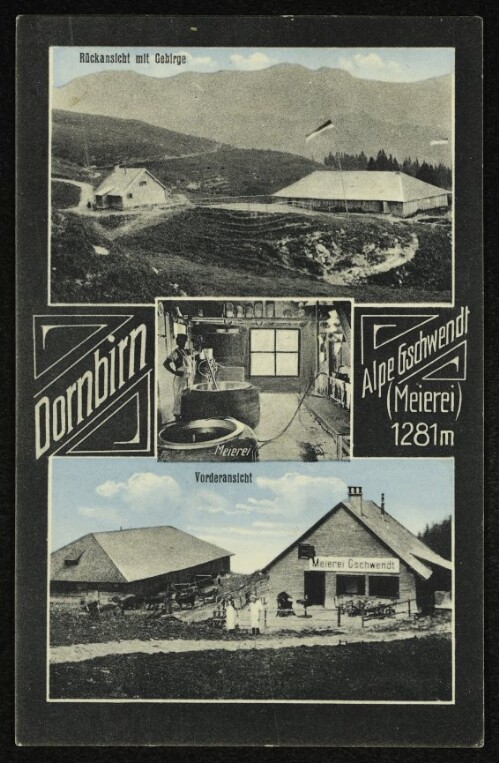 Dornbirn Alpe Gschwendt (Meierei) 1281 m