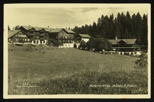 Alpenhotel Bödele, 1100 m