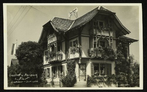 Gasthaus u. Pension z.  Fluh  Leo Mäser - Dornbirn