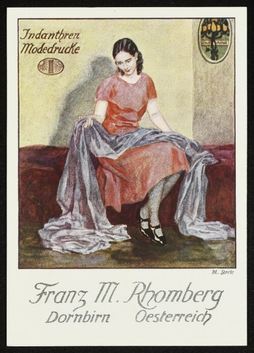 Franz M. Rhomberg Dornbirn Österreich : Indanthren Modedruck