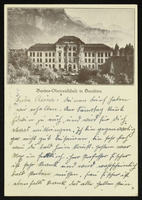 Bundes-Oberrealschule in Dornbirn