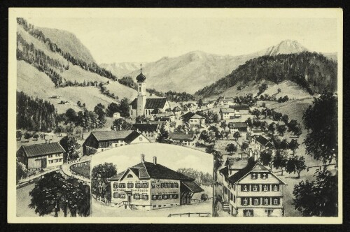 [Krumbach i. Bregenzer Wald Gasthof und Pension Adler] : [Vorzügliche Küche Bestgepflegte Biere und Weine Garage / Autobushaltestelle Telefon 6 Bes.: Stefan Hirschbühl]