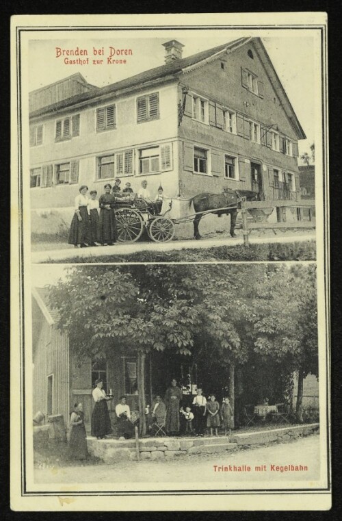 Brenden bei Doren : Gasthof zur Krone : Trinkhalle mit Kegelbahn