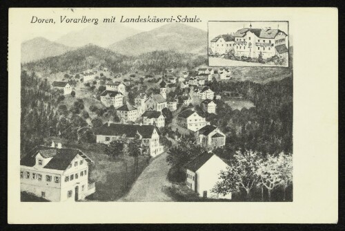 Doren, Vorarlberg mit Landeskäserei-Schule