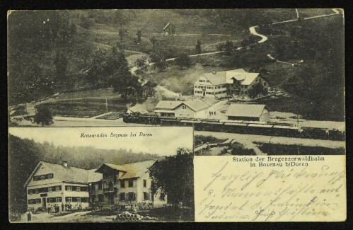 Station der Bregenzerwaldbahn in Bozenau b/Doren : Restauration Bozenau bei Doren