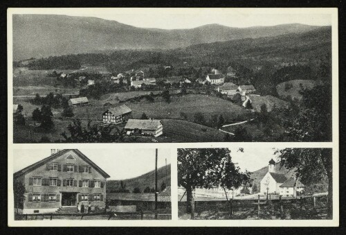 [Gasthof, Brauerei, eigene Metzgerei und Fremdenpension, Inh. Albert Raid Krumbach] : [Seehöhe 735 m]
