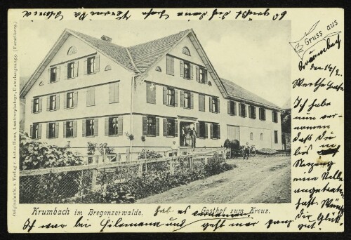 Gruss aus Krumbach im Bregenzerwalde : Gasthof zum Kreuz