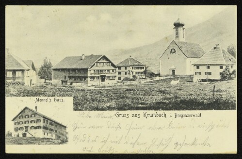 Gruss aus Krumbach i. Bregenzerwald : Mennel's Haus : [Correspondenz