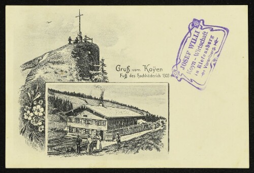 Gruß vom Koyen Fuß des Hochhäderich 1303 m