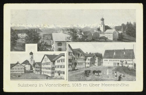 Sulzberg in Vorarlberg, 1015 m über Meereshöhe