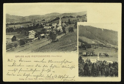 Gruss aus Riefensberg (Vorarlberg) : [Correspondenzkarte]