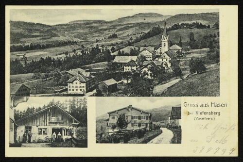 Gruss aus Hasen bei Riefensberg (Vorarlberg) : Huf und Wagenschmied